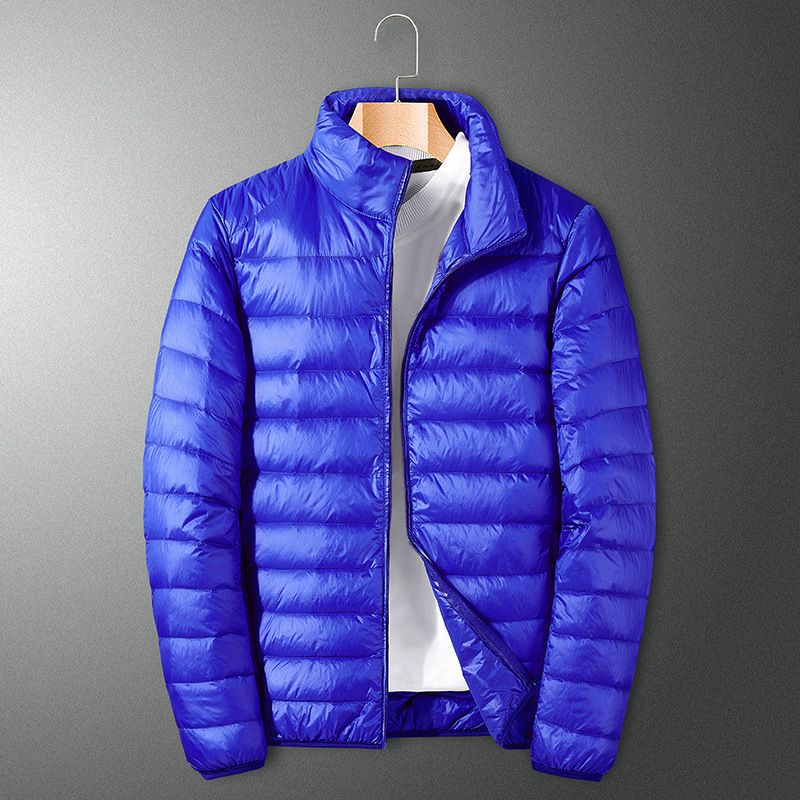 Vêtements pour hommes Veste en coton de soie courte mince mince Veste en coton de soie pour hommes automne et hiver style chaud ample grande taille hauts chauds d'hiver_voghion.com