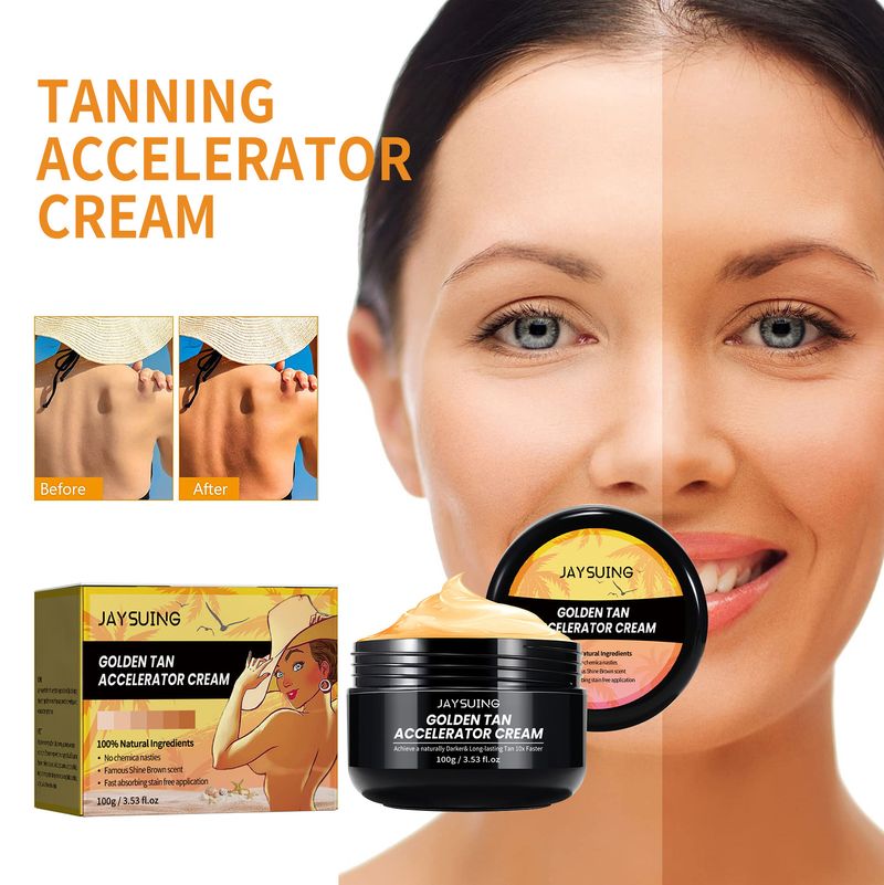 Krem do opalania 100g Opalanie plażowe Opalanie bezsłoneczne Brązujący skórę Nawilżający nawilżający balsam do opalania_voghion.com