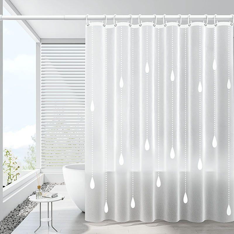 High-end Dry Wet Separation Bathroom Shower Partition Waterproof Fabric Mildew-proof Set No-drill Bath Curtain_voghion.com