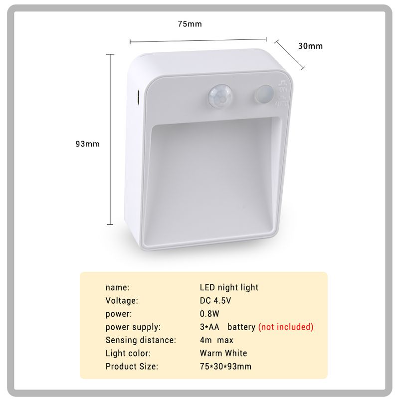 Motion Detector Lamp with Batteries for Bathroom Toilet Night Light Led Lights with Motion Sensor for Kitchen Cabinet Staircase_voghion.com