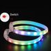 D Buckle USB Rechargeable Dog LED Night Safety Light Pet Collar Glowing Flashing Necklace Anti-Lost Leash By PawParty Store_voghion.com