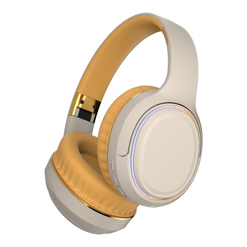 Cross Border New Product Hot Selling Private Model H6 Wireless Head Mounted Bluetooth Headset Atmosphere Light Heavy Bass Foldable Telescopic Headset_voghion.com