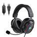Cuffie da gioco RGB TEKUSHENG con microfono, cuffie over-ear USB cablate per PC, driver ad alta fedeltà da 50 mm, isolamento acustico e fascia regolabile_voghion.com