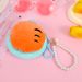 Cute Plush Beaded Chain Fruit Purse Coin Lipstick Bluetooth Earphone Data Cable Storage Bag_voghion.com