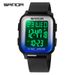 Digital Sports Watch With LED Display, Waterproof, Alarm, Stopwatch, Countdown, Dual Time, Square Dial For Casual, Business, And Outdoor Activities_voghion.com
