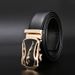 HOT Metal Automatic Buckle High Quality Leather Belts for Men Famous Brand Work Business Strap ZDP001D_voghion.com