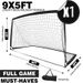 Porta da calcio portatile 9x5 piedi con rete - Porta da calcio pieghevole a montaggio rapido (2,7 m x 1,5 m)_voghion.com