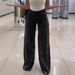 High Waist Wide Leg Pants For Women 2025 Summer Fashion Lace Trim Denim Flowy Trousers_voghion.com