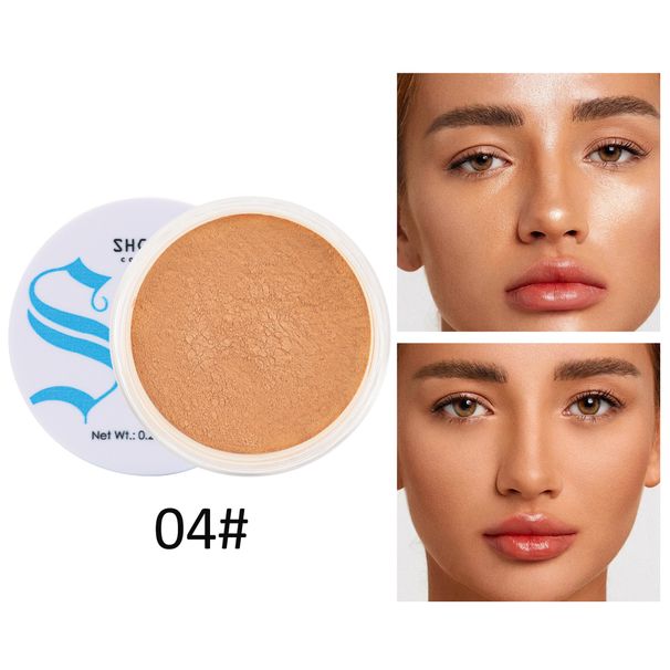 Puder Wasserfester und schweißfester Concealer ohne Make-up, loser Puder, leichtes Nude-Kontur-Fixierpuder_voghion.com