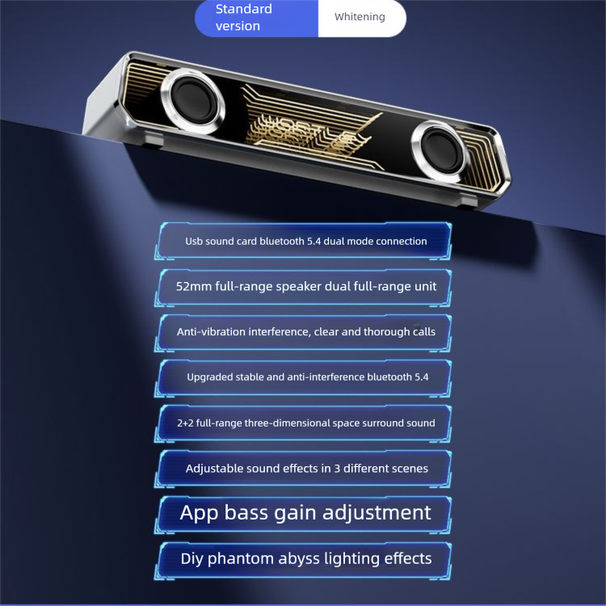 Deutsch Berlin Sound Computer Integrierte Desktop Home Gaming Wired Bluetooth Lautsprecher Laptop Universal_voghion.com