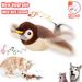 with Flying Bird, Interactive Cat Toys, Rechargeable Fluttering Bird (No Flying), Can Add Catnip, Activated Plush Toy By PawParty Store_voghion.com