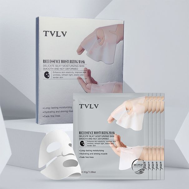 TVLV Rice Essence Moisturizing Mask Whitening Transparent Collagen Facial Mask_voghion.com