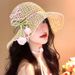 Beach Vacation Sun Hat Sunshade Sunscreen Straw Bucket Hat Straw Hat Women Summer_voghion.com