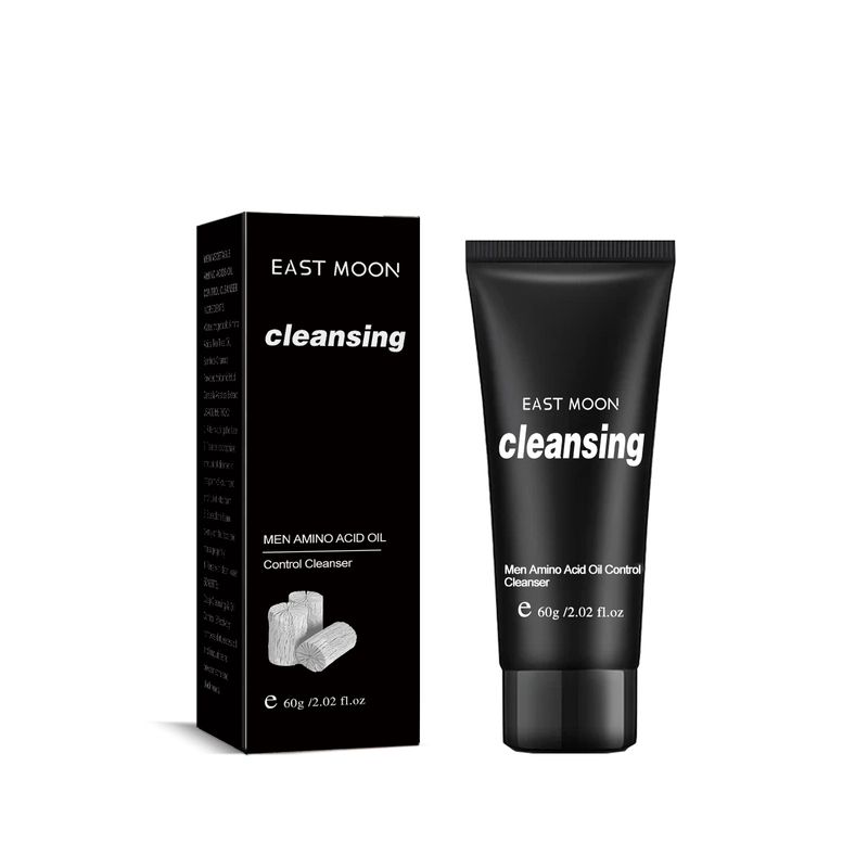 EAST MOON Detergente viso per il controllo dell'olio di aminoacidi da uomo per la pulizia profonda di cicatrici da acne, pori delicati, sbiancamento e_voghion.com