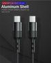 USB C zum Typ C-Kabel 3A 60W schnell geflochten lange Leitung 0,25M 1M 2M 3M_voghion.com
