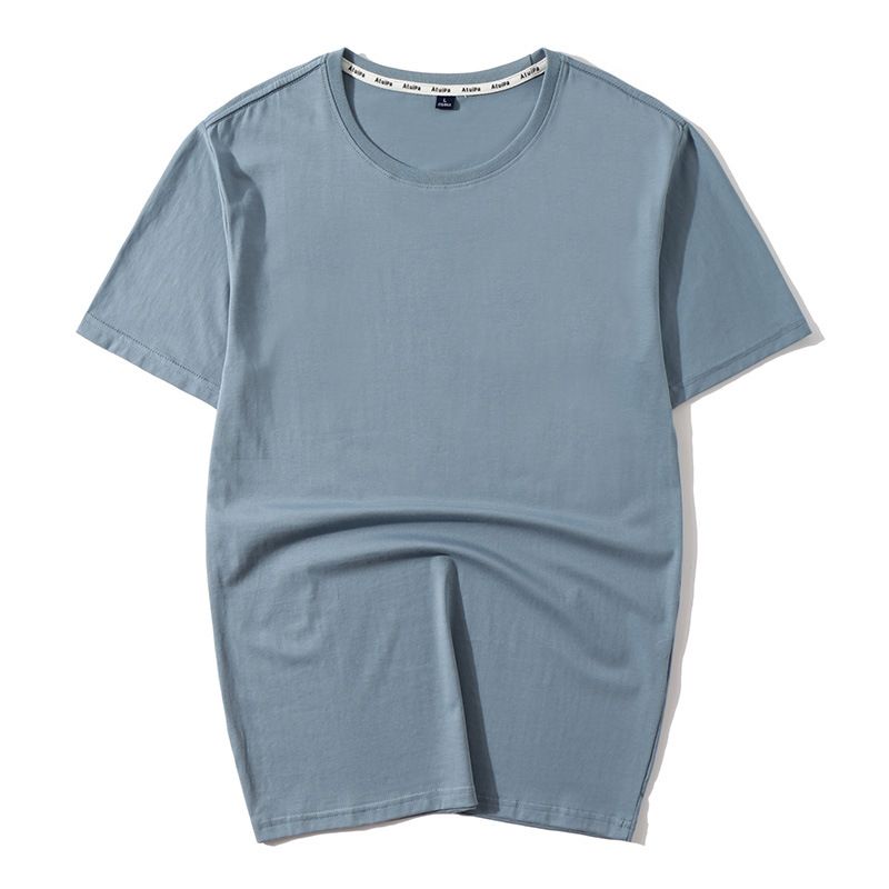 Unbeatable Quality Oversized Men's Wear | Live Cool Cotton Solid 200g Weight T-shirt Simple And Versatile Fat Plus Short Sleeve Men_voghion.com