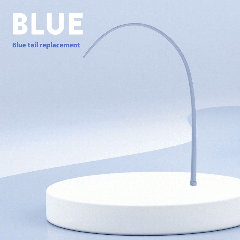 Interaktives Katzenspielzeug aus Silikon für Haustiere, das mit einer langen Stange spielt und Mäuseschwanz simuliert_voghion.com