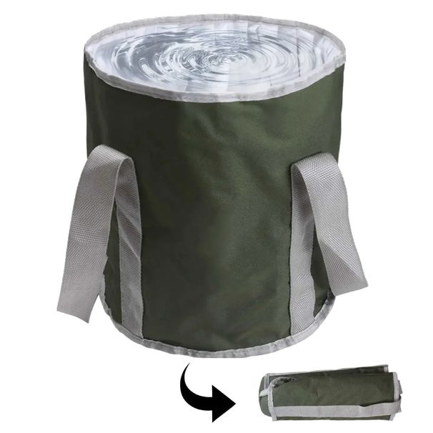 20L Collapsible Bucket Portable Folding Water Container For Travelling Camping Hiking Fishing Gardening_voghion.com