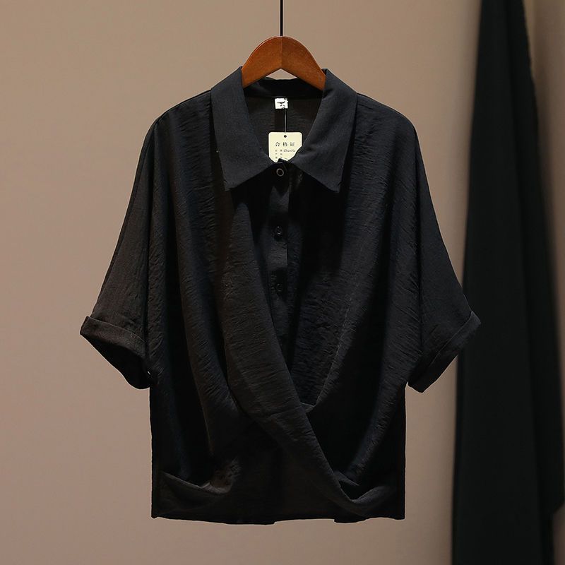 [Cotton Linen] Women’s Clothing Women's Summer New Loose Slim All Match Large Size Design Niche Tops_voghion.com