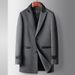 CT Men's Autumn Winter Mid-Length Wool Trench Coat With Detachable Goose Down Liner Young Business Double-Sided_voghion.com