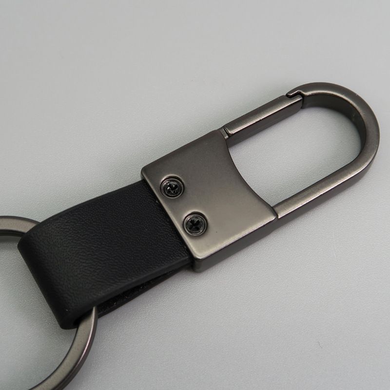 Metal Leather Car Key Chain Key Ring Creative Key Chain_voghion.com