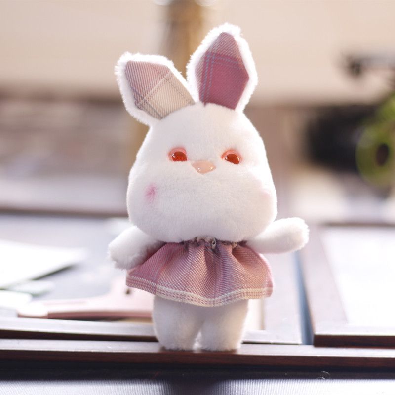 Small Bunny Plush Adorable Toy Cute Rabbit Doll Bag Chareychain Accessory Fluffy Soft_voghion.com
