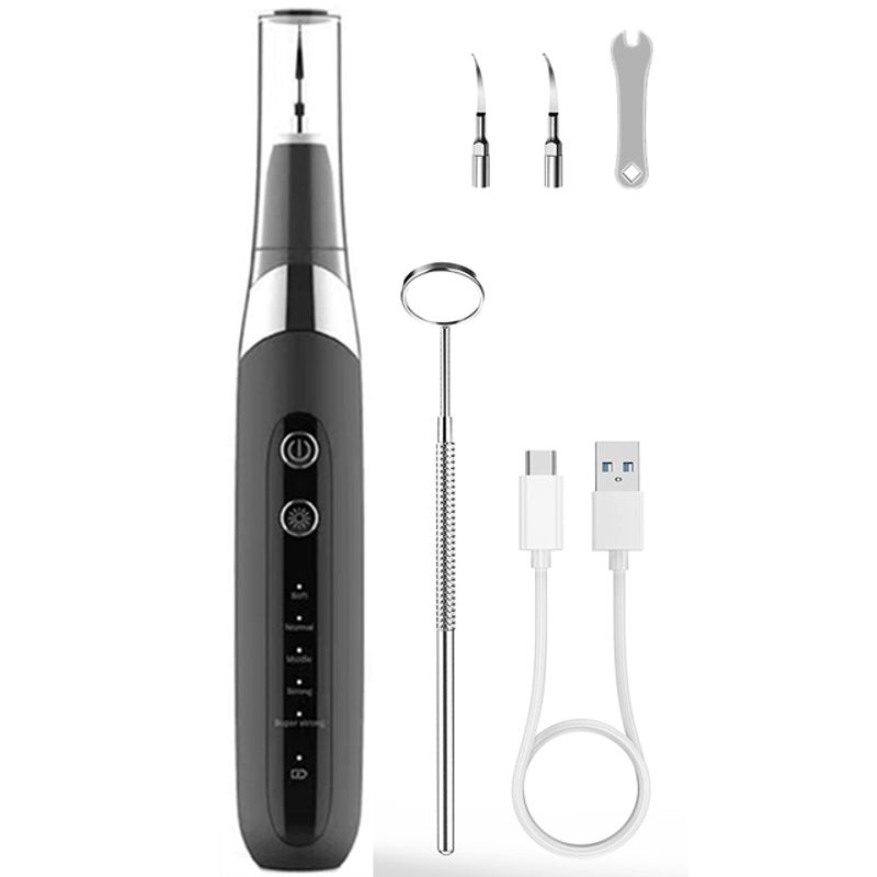 Ultrasonic Personal Dental Cleaning Cleaner Tartar Teeth Stain Portable Electric Calculus Plaque Tarter Remover LED_voghion.com