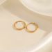 Orecchini a cerchio unisex semplici e alla moda, da donna, in stile INS, con design di nicchia, in acciaio inossidabile._voghion.com