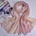 Sciarpa di seta di seta di gelso di colore sfumato di colore puro autunno e inverno da donna in tinta unita con sciarpa scialle da donna, sciarpa da spiaggia_voghion.com