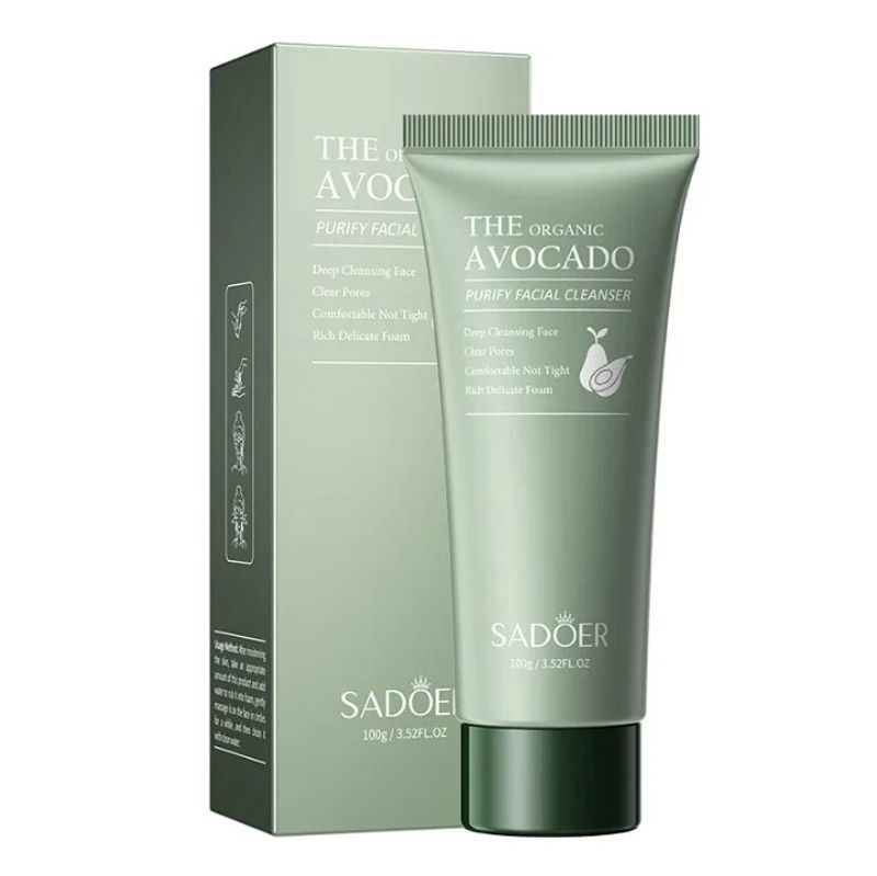 Limpiador en espuma hidratante exfoliante Avocado 24ss Wash Wash, productos para el cuidado de la piel._voghion.com