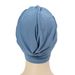 Neue einfarbige Turban-Mütze mit Kreuzfalten und drei Kreuzbasis-Mützen, elastische Pullover-Mütze_voghion.com
