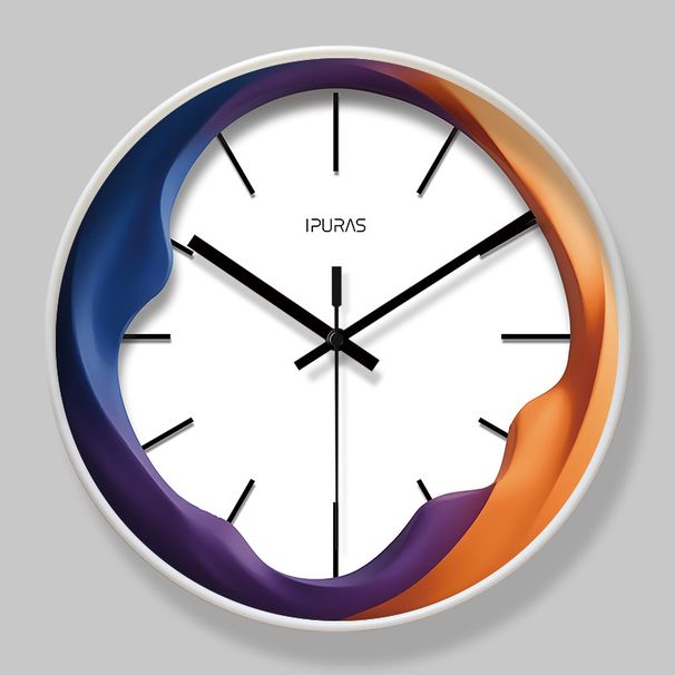 Yipula 7027 Living Room Simple Wall Home Personalized Creative Style Wall-Mounted Silent Quartz Clock_voghion.com