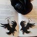 Earrings Gothic acrylic crow earrings_voghion.com