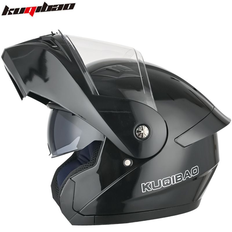 CoolRide Pro Dual Visor Motorcycle Helmet Flip-Up Full Face Helmet With 3C Certification For Safe Riding - Multiple Colors & Sizes_voghion.com
