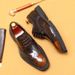 Erste Schicht Rindsleder Business Casual Herrenschuhe Britischer Stil geschnitzte Brogue Karree Doppelboden Außenhandel Abendgarderobe helle Lederschuhe_voghion.com