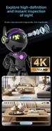 Uroczy robot z kamerą bezpieczeństwa AI: automatyczne śledzenie 360° 4K, dwuzakresowy 5G i widzenie nocne – brak ograniczeń Wi-Fi dla dzieci/zwierząt/domu_voghion.com