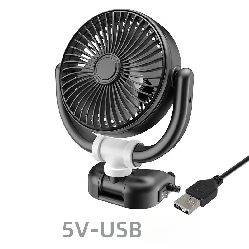 Ventilateur Flash F4501, créatif et pratique, pour intérieur de voiture, pliable en trois directions, grand angle, haute puissance éolienne_voghion.com