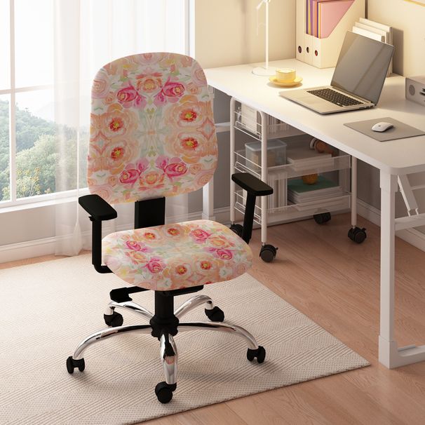 Set di 2 coprisedie in poliestere di alta qualità – Coprisedie elasticizzati moderni per sedie da ufficio e da casa, antiscivolo e antipolvere_voghion.com