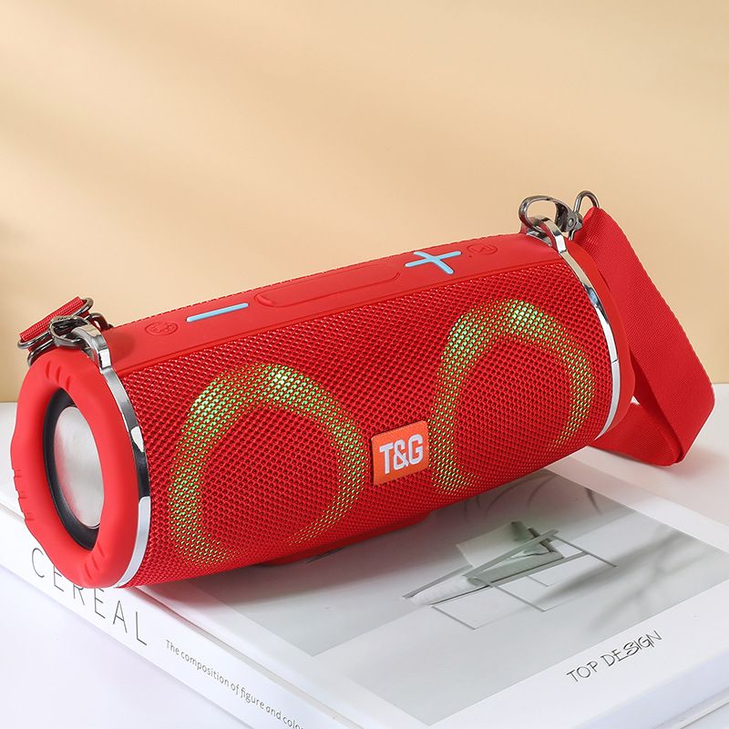 TG642 wireless Bluetooth subwoofer high volume outdoor portable waterproof car dual color light speaker_voghion.com
