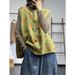 Globelle Korean Style Single-Breasted Carrot Embroidery Knitted For Women 2023 Early Spring New Loose Versatile Sleeveless_voghion.com