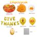 Thanksgiving Party Decorations - Turkey Maple Leaf Pumpkin Latex Balloon Set With "GIVE THANKS" Balloons_voghion.com