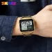 SKMEI 2033 Orologio elettronico rettangolare da uomo in metallo, digitale, impermeabile, con display LED, orologio da polso da uomo_voghion.com