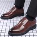 Unbeatable Quality New Men's Block Business Casual British Formal Leather Korean Version Shoes Men's Breathable_voghion.com