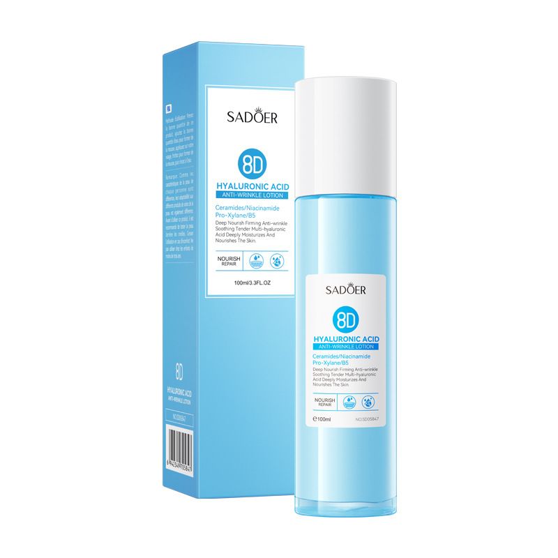 Lozione idratante antirughe per la pelle con acido ialuronico SADOER8D in inglese completo_voghion.com