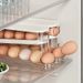 Refrigerator Side Door 1pc Egg Storage Box - Flip-Top Design For Fresh-Keeping Boxes And Kitchen Organization_voghion.com