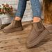 SHLIANG Neue Winter Frauen Schnee Stiefel Plüsch Warme Rutschfeste Wasserdichte Damen Wohnungen Turnschuhe Casual Slip auf Weibliche Stiefeletten Botas mujer Y0078_voghion.com