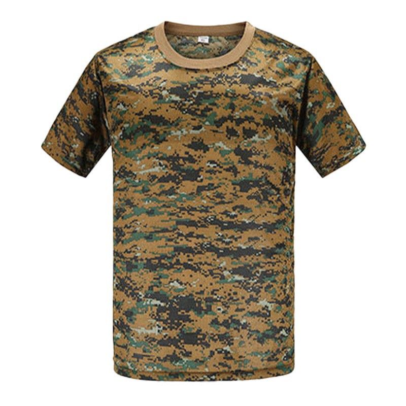 Maglietta da uomo, per l'esterno, per i tifosi militari, estiva, ad asciugatura rapida, ampia, per l'allenamento fisico, mimetica, uniforme da allenamento, verde militare, tattica_voghion.com