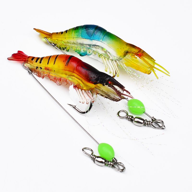 Luminous Bionic Soft 7cm 5.8g With Hook Shrimp Lure Bass Snakehead Fish Topmouth Culter All-Purpose_voghion.com
