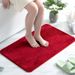 Bath Mat - Ultra Soft & Absorbent Short Pile Bathroom Rug (Cake Velvet Square Minimalist Non-Slip Backing)_voghion.com