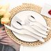 5-Piece Gold Flatware - Steak Knife & Spoon Set_voghion.com